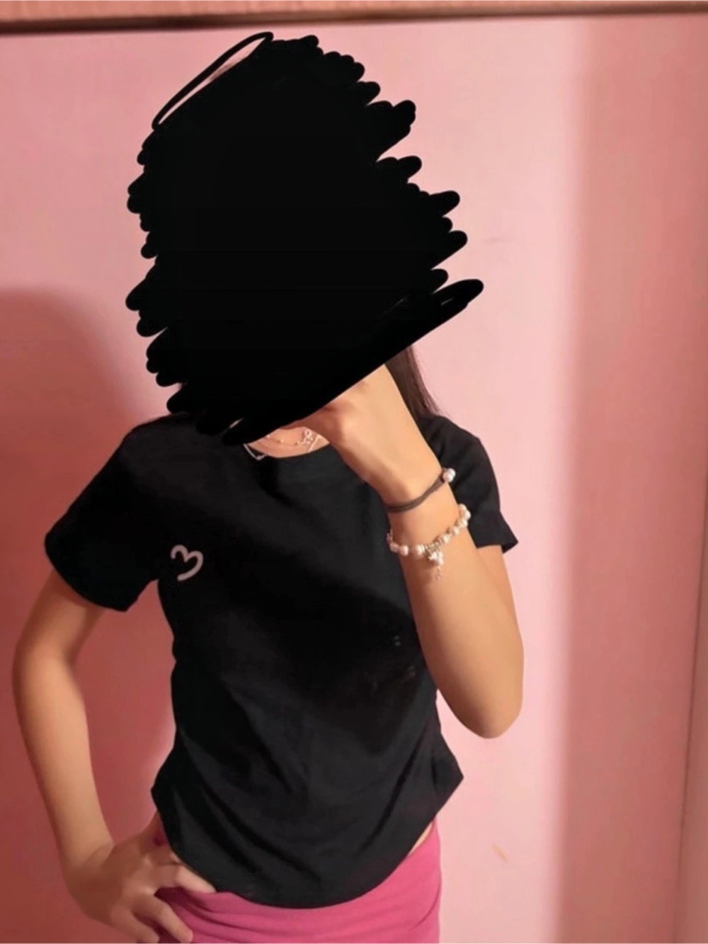 Women's Black Short Sleeve Tee